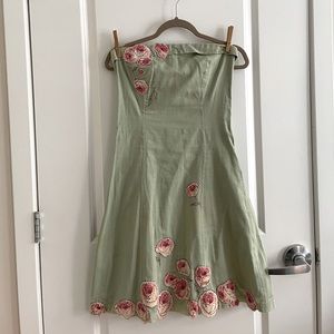 Anthropology Vintage Strapless Dres $50 size 2